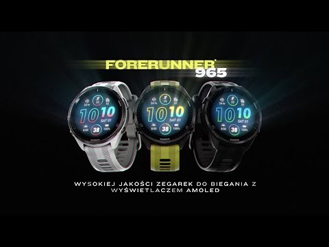Garmin | Zegarek Forerunner 965 z wyświetlaczem AMOLED