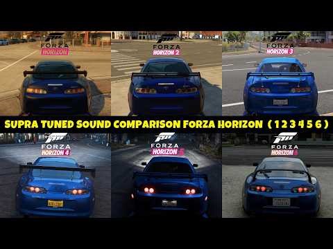 Toyota Supra Tuned Sound Comparison | Forza Horizon 1 to Forza Horizon 6! 🔥 2JZ Evolution