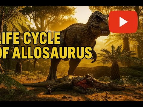 The Life Journey of Allosaurus | From Hatching to Apex Predator