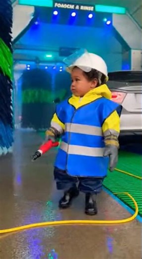 Toddlers Run a Real Car Wash 😂🚗 | Cutest Kids Step-by-Step Car Wash Ever