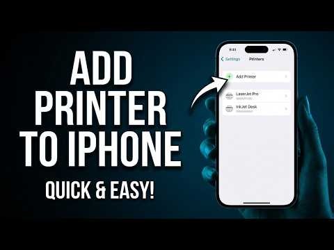 How to Add a Printer to iPhone (AirPrint + Manual Setup)
