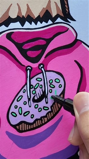 Let’s draw a profile that has been requested. #shorts #art #drawing #posca