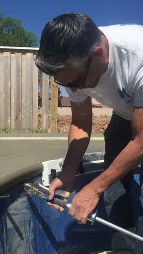 How to - Fiberglass Pool Plastic Tab (clip) Removal