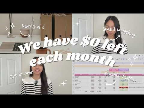 Realistic Zero-Based Budgeting 💸 Family of 6 | Complete Walkthrough of the Family Finance System ✨
