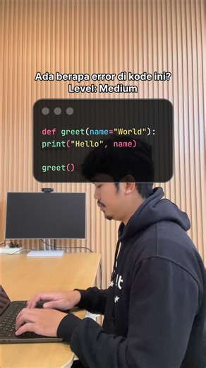 Dicoding Indonesia on Instagram: "Jelaskan jawaban kalian di kolom komentar, ya!🔥 #kuis #coding #python #programmer #dicoding"