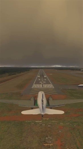 Landing at Brasília International Airport in DC-3 MSFS 24. Pilot lands at every airport in the world