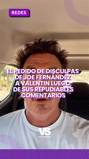 VISIONSHOW on Instagram: "🗣️ Joe Fernández pidió disculpas públicas al bailarín del Teatro Colón, Valentín Fresno, luego de realizar comentarios homofóbicos en el programa de radio Nadie nos para (Rock & Pop), conducido por Beto Casella. Tras el fuerte repudio social y del ambiente artístico, Fernández publicó un descargo asegurando que se “extralimitó” y que “creyó que era gracioso”, admitiendo su error y pidiendo perdón al joven directamente. El Ballet Estable del Teatro Colón y su director, 
