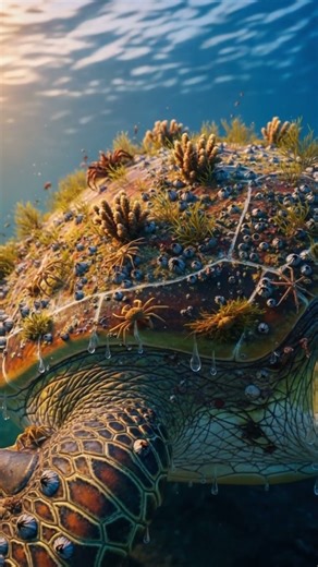 "Secrets of the Shell: The Ancient Armor of the Giant Sea Turtle"