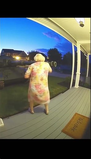 Caught On Camera: Grandma's Epic Porch Showdown!
