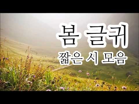 포근한 봄 글귀 및 짧은 봄 시 모음