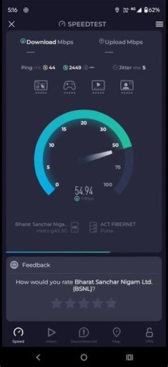 BSNL Tcs 4G B28 700Mhz 10Mhz Speed Test 2025 ! 10Mhz on 2x2 MIMO with 64QAM SpeedTest October 2025