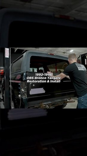 For our OBS Bronco customers, we now have a complete 92-96 tailgate restoration and install video
