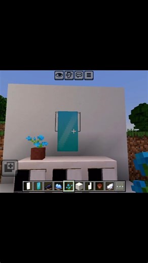 how to make realistic mirror in Minecraft#gaming#minecraft#shorts