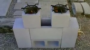 [Off Grid] The 6 Block Rocket Stove - DIY | Small Spaces Addiction