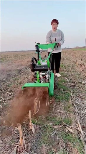 #Lightest four-stroke multi-function. Garden management machine#Diesel micro-cultivator