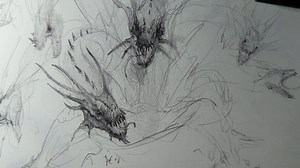 看得懂的概念设计Drawing the Mythical Hydra- Unveiling the Step-by-Step Process