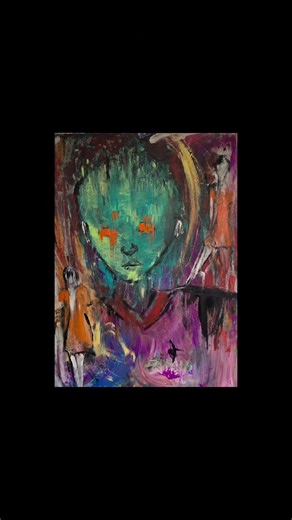 an alien on my own planet 40x30 acrylic on canvas #modernart #popart #weirdart #art #painting