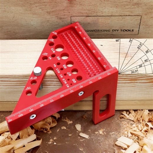 3D Multi-Angle Measuring Ruler, 45/90 Degree Woodworking Square Protractor,Triangle Ruler Layout Measuring Tool | Lazada PH