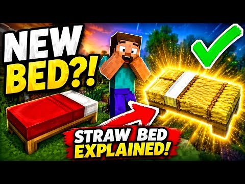 Minecraft's NEW Straw Bed Explained!