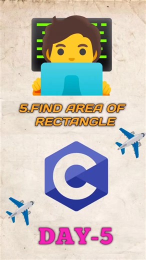 👉Find Area of Rectangle using C language...#shorts #viral #shortvideo #trending