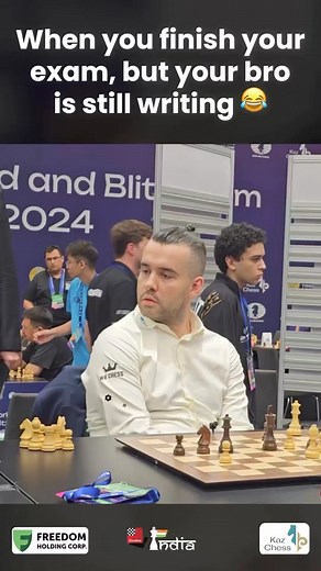 Nepo’s Expressions are Priceless 😭♥️ Edit: Abhyudaya Ram #chess #chessbaseindia #magnuscarlsen #nepomniachtchi | ChessBase India