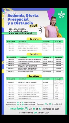 Convocatorias SENA 2025 Presencial en Duitama
