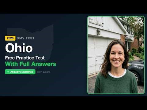 Ohio DMV Practice Test 2026 | 20 Real Questions & Answers | Ohio Permit Test Prep