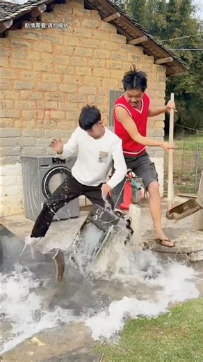 He Put a TV in the Washing Machine! Insane!