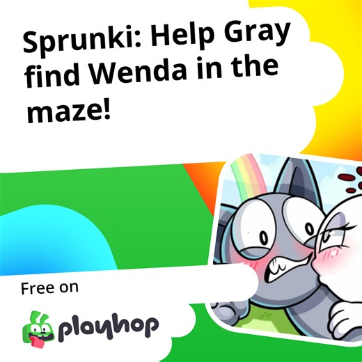 Sprunki: Help Gray find Wenda in the maze!: Play Online For Free On Playhop