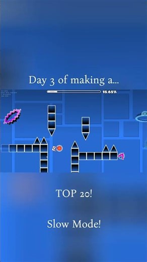 Day 3 of making a EXTREME TOP 1 #geometrydash #gdupdate #gd #gaming #shorts