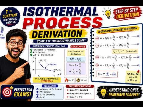 Isothermal Process Derivation | Isothermal Process Thermodynamics