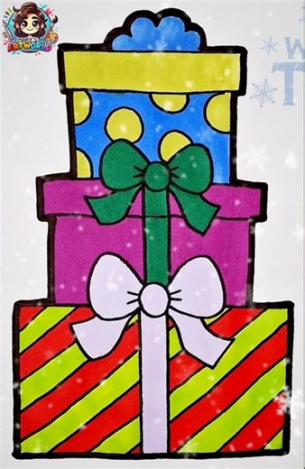 How to Draw Gifts #drawing #howtodraw #shortsart #shorts #short #shortvideo #coloring #draw #gift