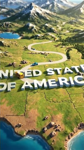 🌎 Amazing 3D Map of United States 🇺🇸 | USA in 60 Seconds