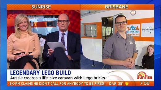 91K views · 584 reactions | A new Guinness World Record has been set in Brisbane for the world’s largest Lego caravan! | Sunrise | Facebook