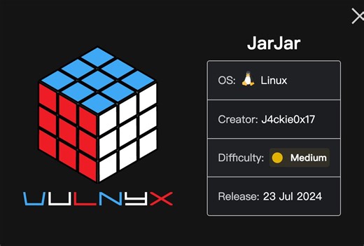 vulnyx JarJar靶场复盘