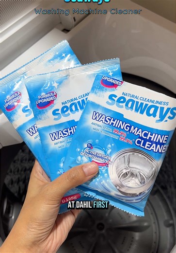 Keep your washing machine fresh and clean! ✨ Try Seaways Washing Machine Cleaner for a deep and effective clean. #seaways #washingmachinecleaner #seawayswashingmachinecleaner