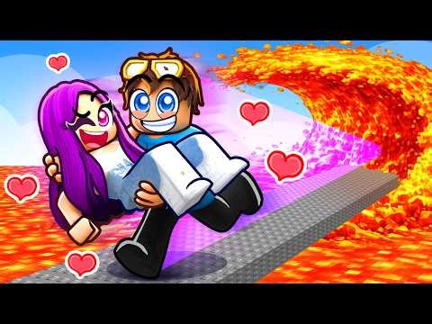 SAVING MY GIRLFRIEND FROM LAVA in Roblox..