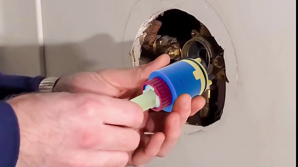 JH04BD Shower Cartridge Replacement, 40mm Pressure Balance Cartridge Compatible with FC9AC010 Ceramic Plastic Faucet Cartridge for Single Lever Faucet Cartridge