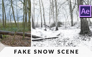 在 After Effects 教程中制作超级逼真的雪景(中文机翻字幕)