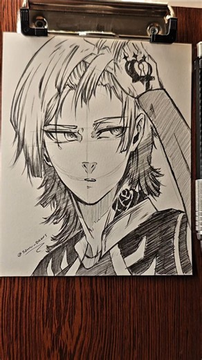 ⛩️sᴀᴍᴜ_ᴅʀᴀᴡs⛩️ on Instagram: "How to draw Kaiser... Fast 🔥 @dulfoart_style My inspiration 🗿🔥 From the video . . Fallow me 🙂 #drawing #kaiser #bluelock #anime"