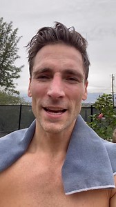 Andrew Walker shares inspiring words...while shirtless. You're welcome.😂 #HallmarkChannel 🎥: @awalkk35 | Hallmark NOW