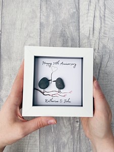 30th Wedding Anniversary Gift, Pearl Anniversary Gifts, Mr and Mrs Couples Gift, Personalised Anniversary Pebble Picture, Gifts for Husband - Etsy Australia