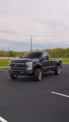 Single cab 2025 F-250 action… 🔥 Less than 150 miles already banging limiter… 🤝 @Bosstrucksdom Thank you to the sponsors for trusting in the build.. more to come.. @American Force Wheels @Morimoto Lighting @Polar Diesel