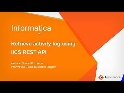 How to Retrieve Activity Log Entries using IICS REST API