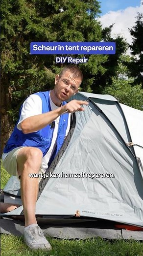 How to repair a tent tear 💁‍♂️⛺️ #tent #camping #repair #tutorial #diy