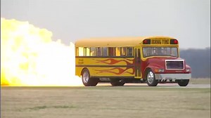 A Jet Powered School Bus Makes Fireballs!