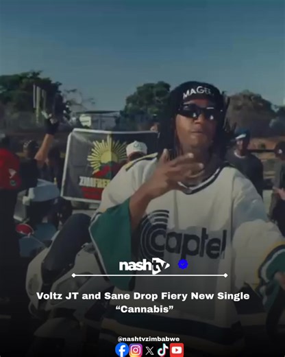 Voltz JT and Sane link up for a blazing new track titled “Cannabis” a hard-hitting anthem that’s already sparking waves!Are you feeling the vibe?Cc : #voltz #Cannabis #VoltzJT #Sane #NewMusic #ZimHipHop | Nashtvzimbabwe