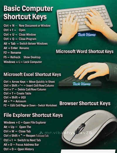 10K views · 64 reactions |  Basic Computer Shortcut Keys #shortcuts #shortcutkeys #computer #tipsandtricks #techtips #pctips #viralpost #highlightsシ゚ #trendingpost #postoftheday #foryouシ | Tech Home | Facebook