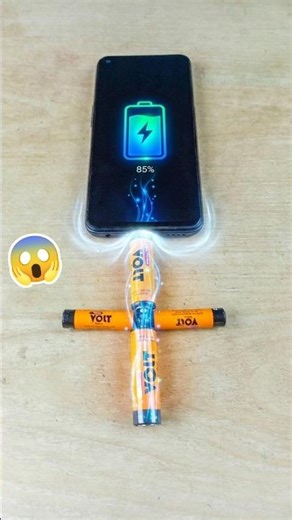 Charging Phone with AA Battery Hack ✅
