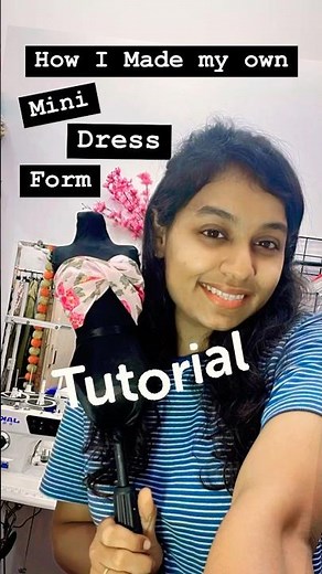 Day 8/121 I made my own Dress Form ! DIY Mini Mannequin- Tutorial